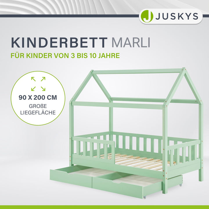 Kinderbett Marli 90 x 200 cm mit Bettkasten
