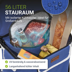 3in1 Einkaufstrolley - 56 L Kapazität