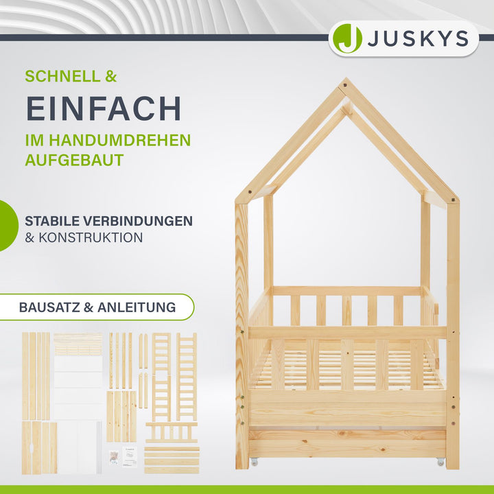 Kinderbett Marli 80 x 160 cm mit Bettkasten