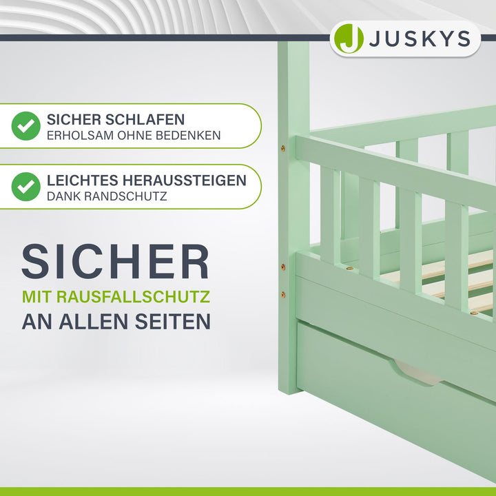 Kinderbett Marli 90 x 200 cm mit Bettkasten