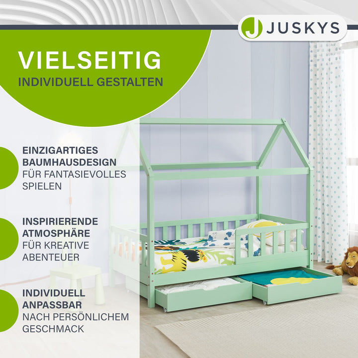 Kinderbett Marli 80 x 160 cm mit Bettkasten